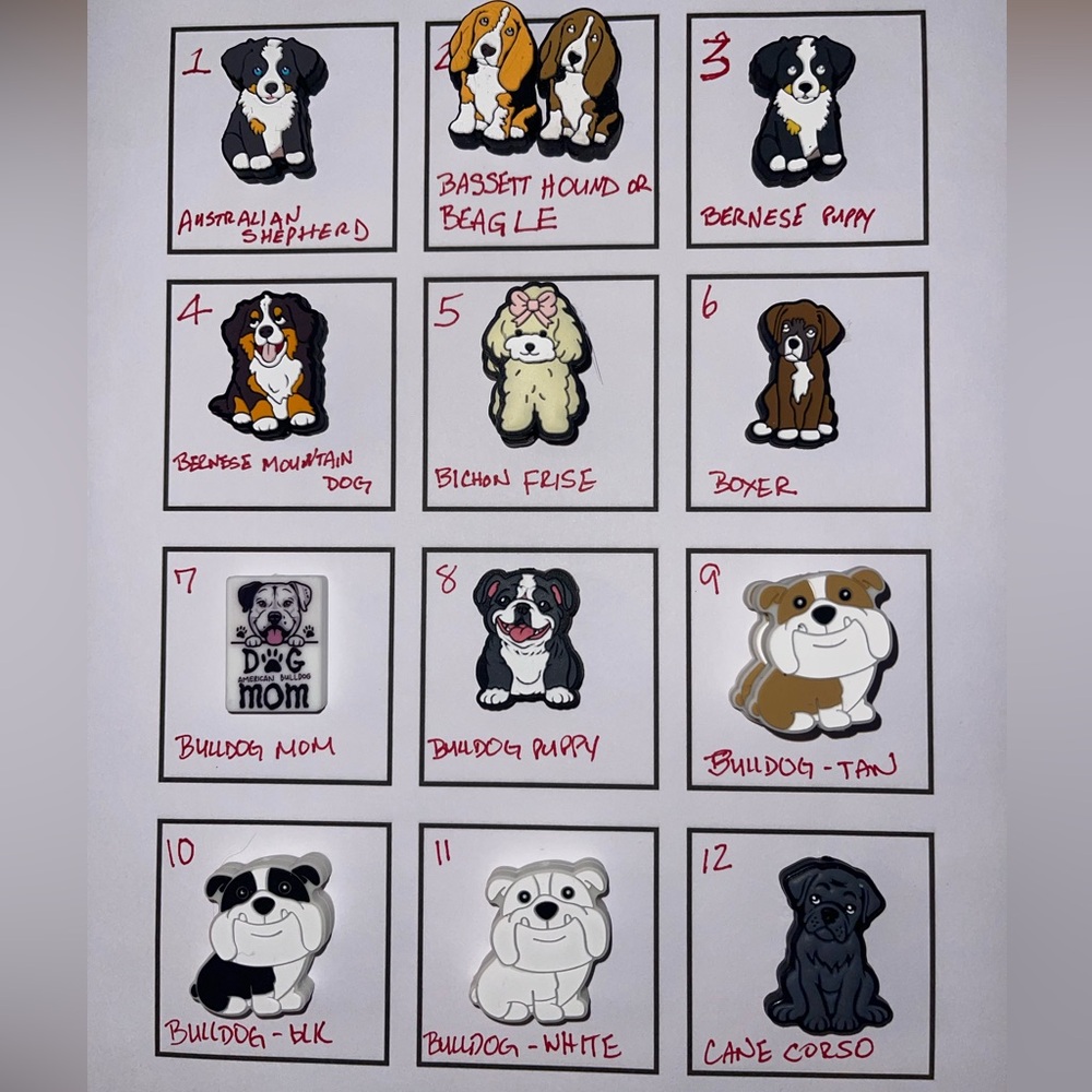 Handcrafted Dog Breed - PICK YOUR FOCAL BEAD- CUSTOM CRAFTED PEN/KEYCHAIN
